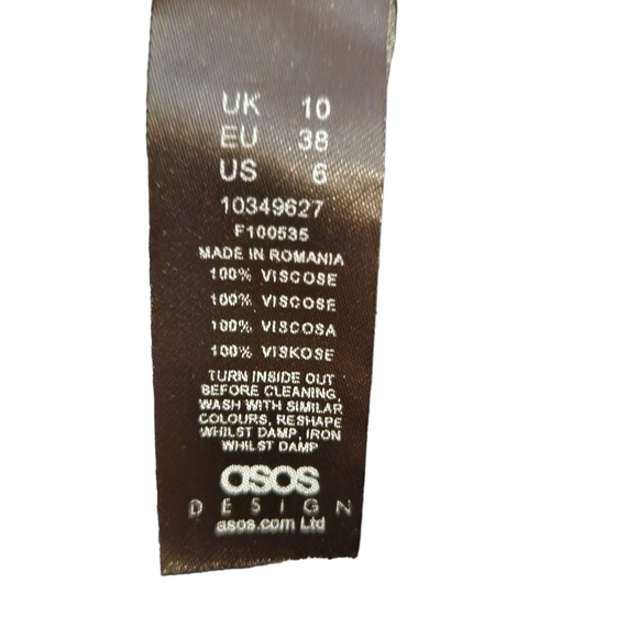 Asos design black white poka  dot long sleeve wide leg jumpsuit romper pants - Picture 5 of 10